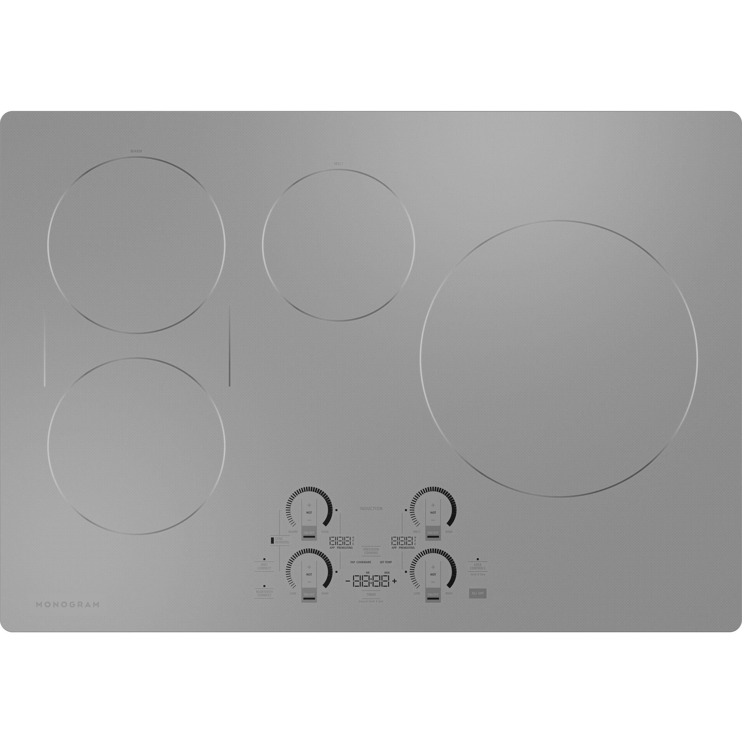 Monogram 30-inch Built-In Induction Cooktop with Wi-Fi Connect ZHU30RSTSS IMAGE 1