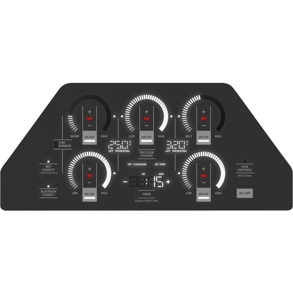  Monogram 36-inch Built-in Induction Cooktop with Wi-Fi Connect ZHU36RDTBB IMAGE 4