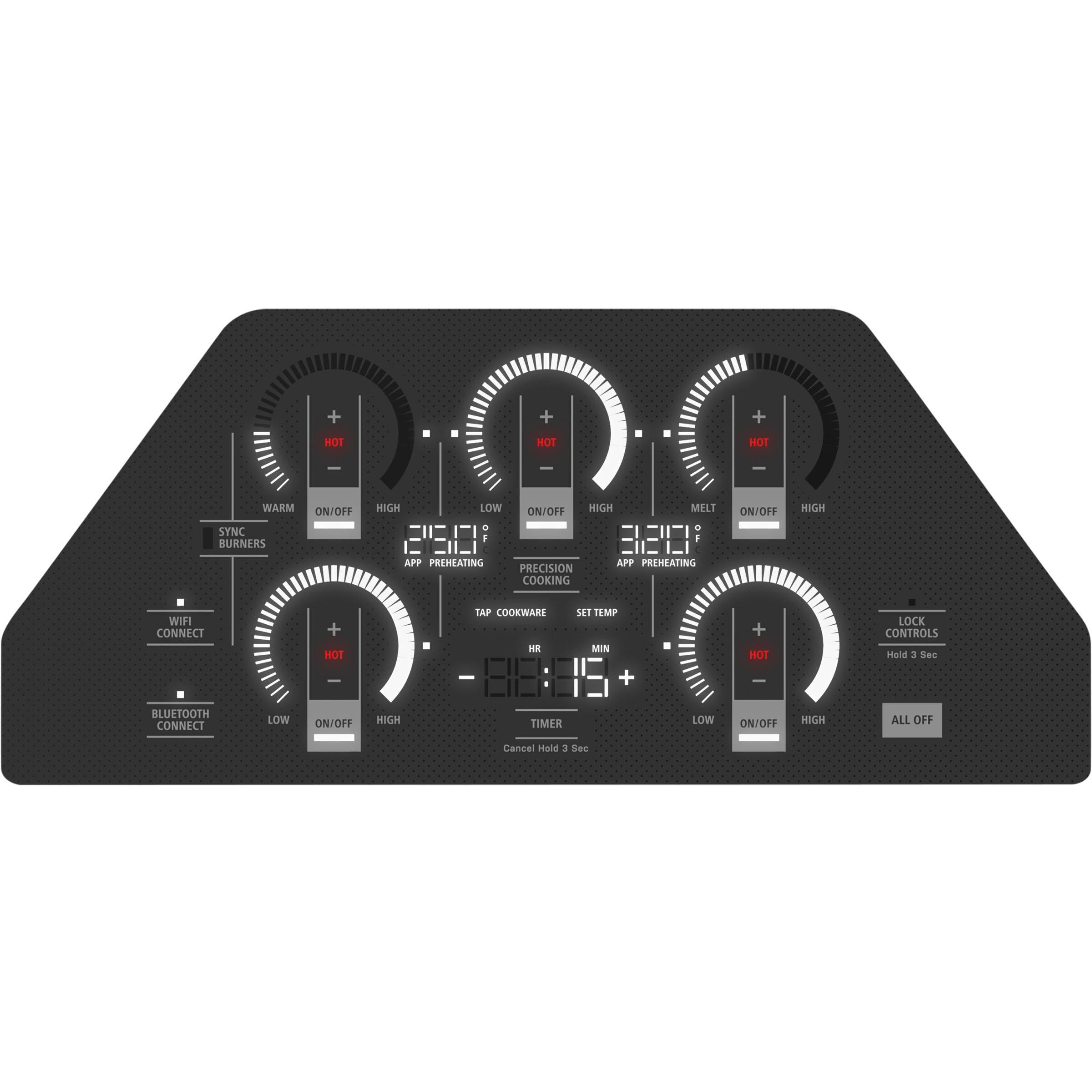  Monogram 36-inch Built-in Induction Cooktop with Wi-Fi Connect ZHU36RDTBB IMAGE 4