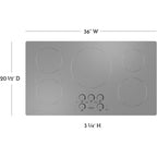  Monogram 36-inch Built-in Induction Cooktop with Wi-Fi Connect ZHU36RSTSS IMAGE 15