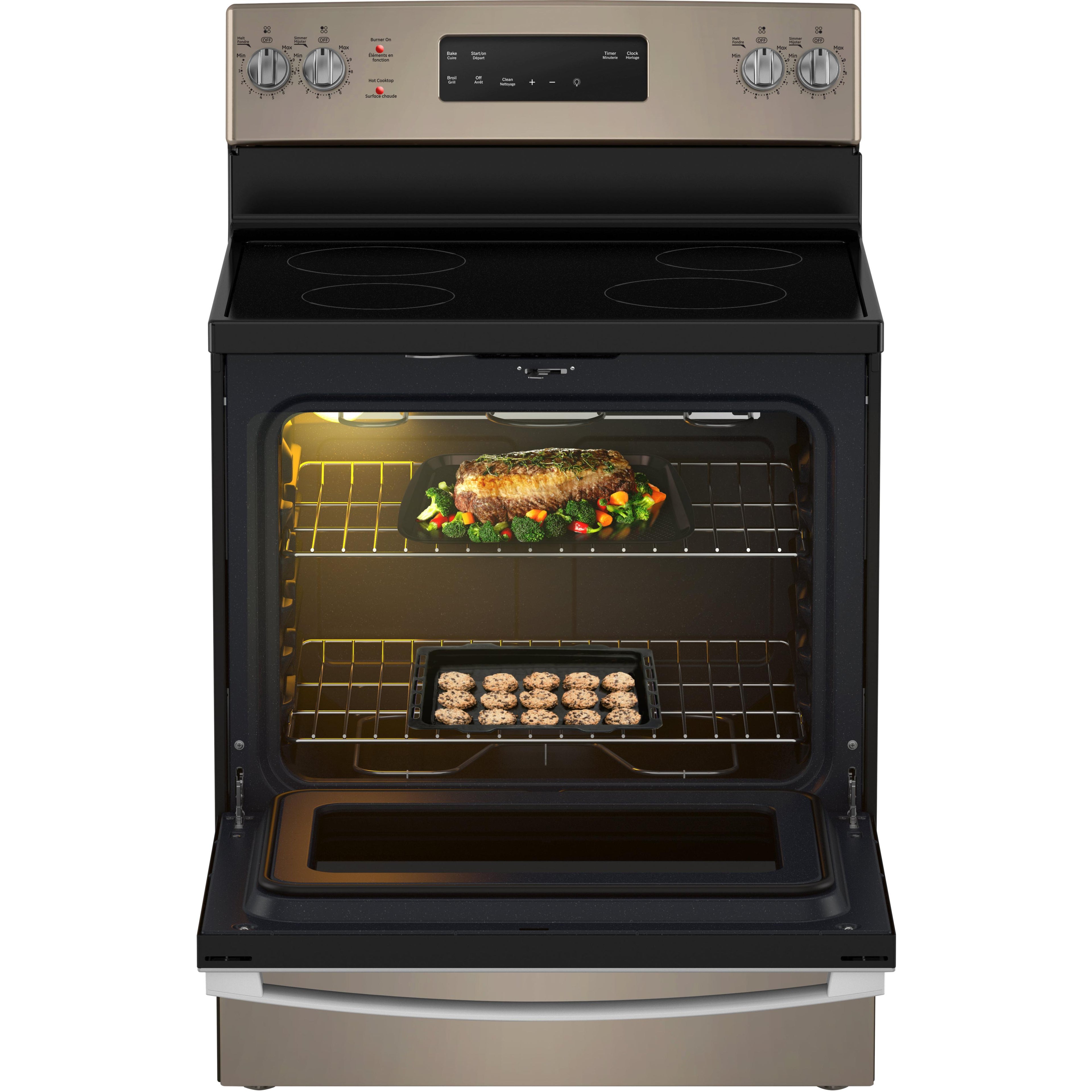  GE 30-inch Freestanding Electric Range JCB630ETES IMAGE 2