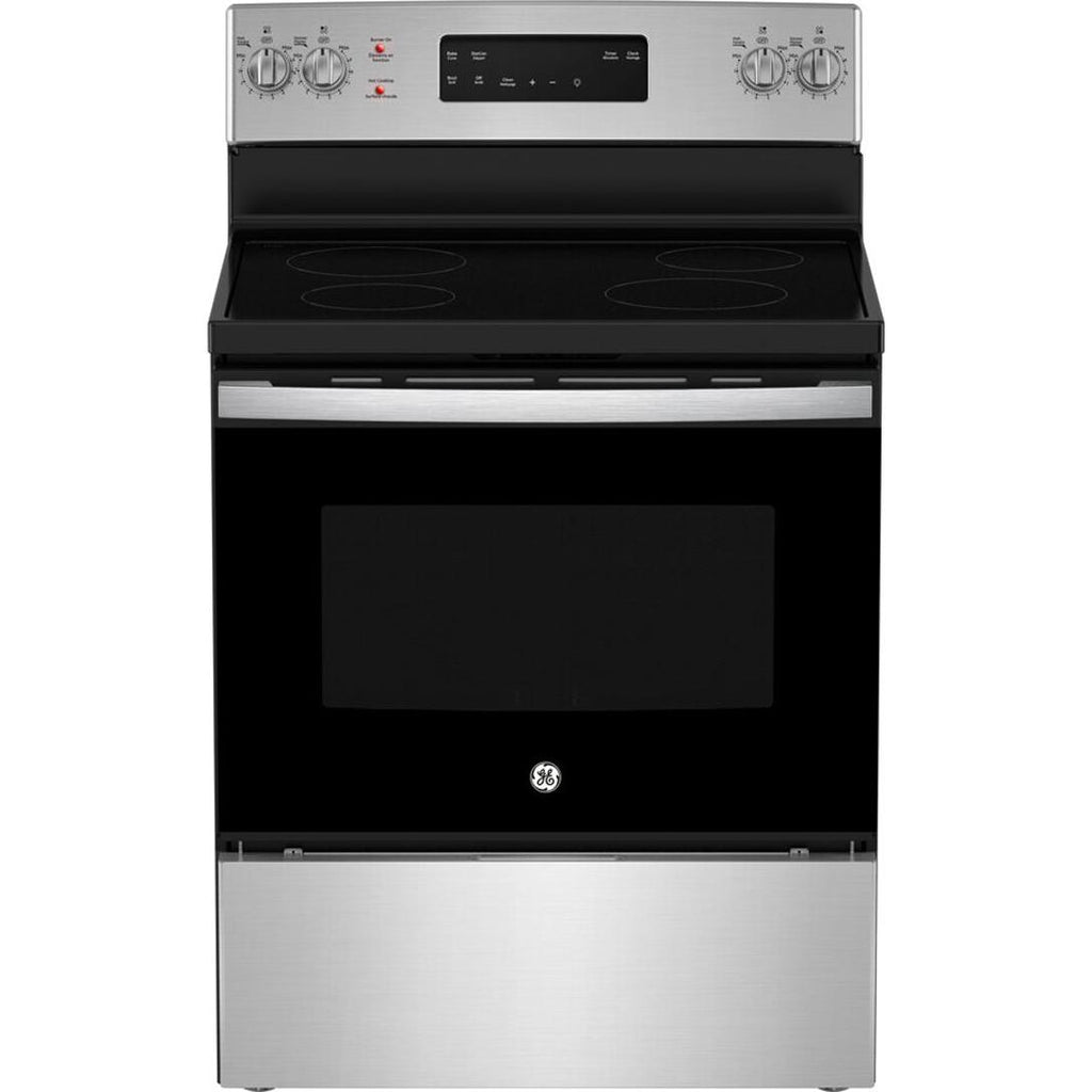  GE 30-inch Freestanding Electric Range JCBS630SVSS IMAGE 1