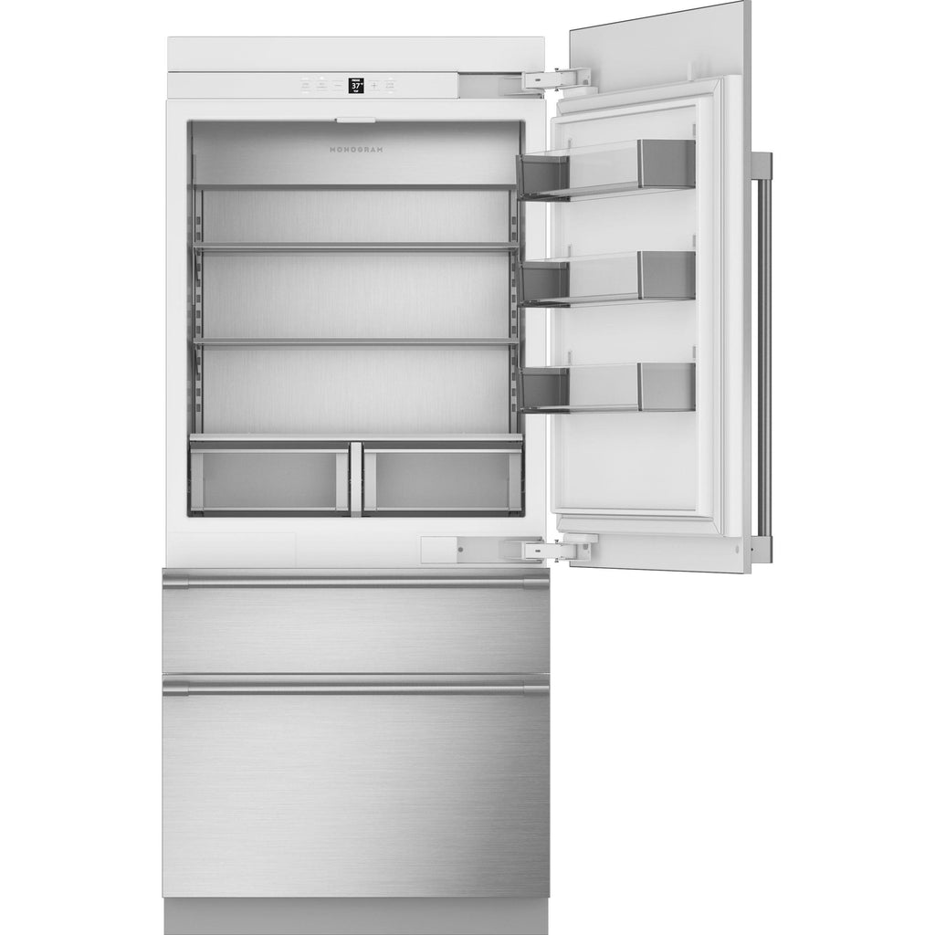  Monogram 36-inch, 20.2 cu. ft. Bottom Freezer Refrigerator with Wi-Fi Connect ZIC363NBVRH IMAGE 2