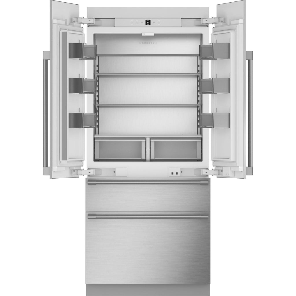  Monogram 36-inch, 20.1 cu. ft. French 4-Door Refrigerator with Wi-Fi Connect ZIP364NBVII IMAGE 2