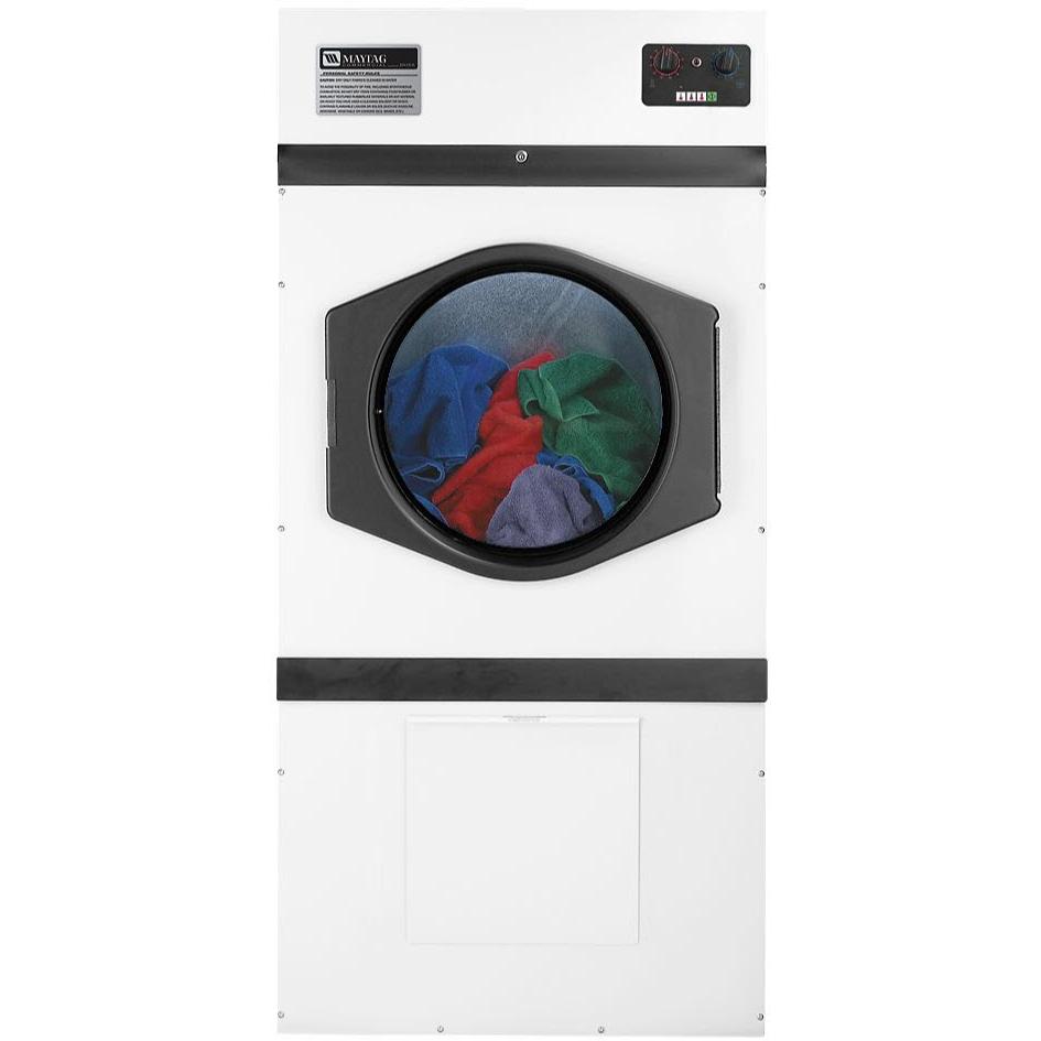  Maytag Commercial Laundry 22.4 cu. ft. Gas Front Loading Commercial Dryer MDG75MNWWW IMAGE 1
