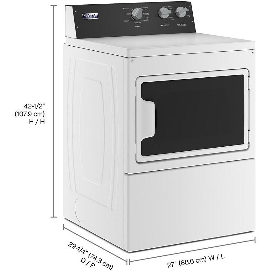  Maytag Commercial Laundry 7.4 cu. ft. Electric Dryer with Intellidry® Sensor MEDP586KW IMAGE 14