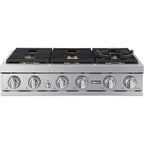  Dacor 36-inch Gas Rangetop with SmartThings Wi-Fi Connectivity DTT36T960GS/DA IMAGE 2