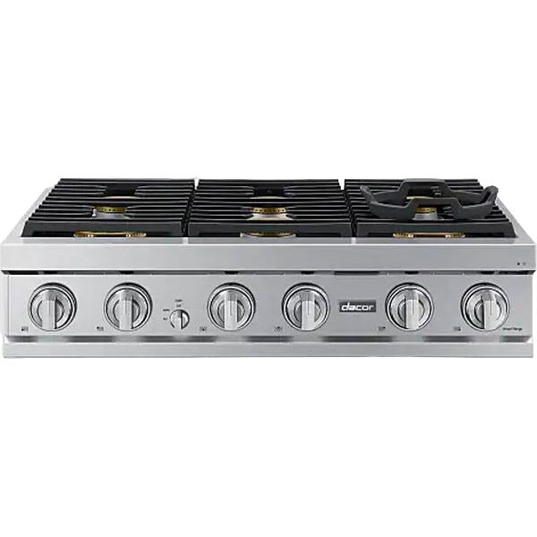  Dacor 36-inch Gas Rangetop with SmartThings Wi-Fi Connectivity DTT36T960GS/DA IMAGE 2