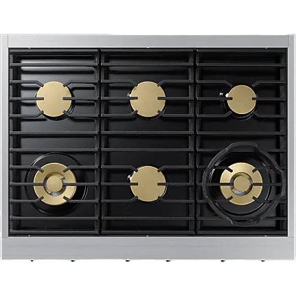  Dacor 36-inch Gas Rangetop with SmartThings Wi-Fi Connectivity DTT36T960GS/DA IMAGE 4