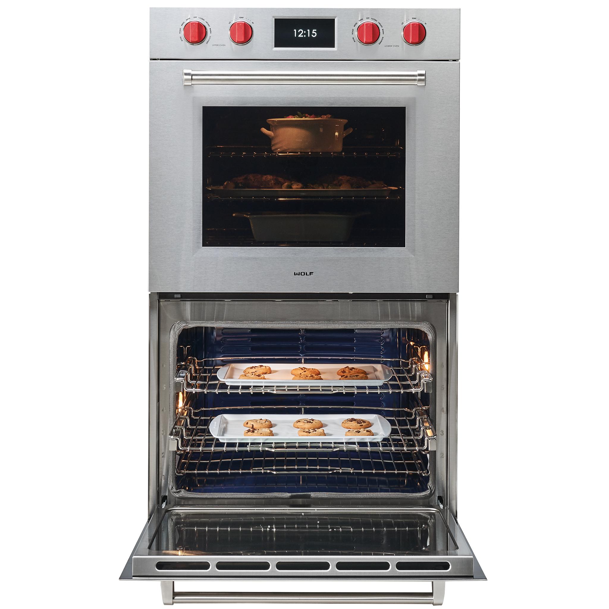  Wolf 30-inch, 10.2 cu. ft. Built-in Double Wall Oven with Dual VertiFlow™ Convection System DO3050PM/S/P IMAGE 3