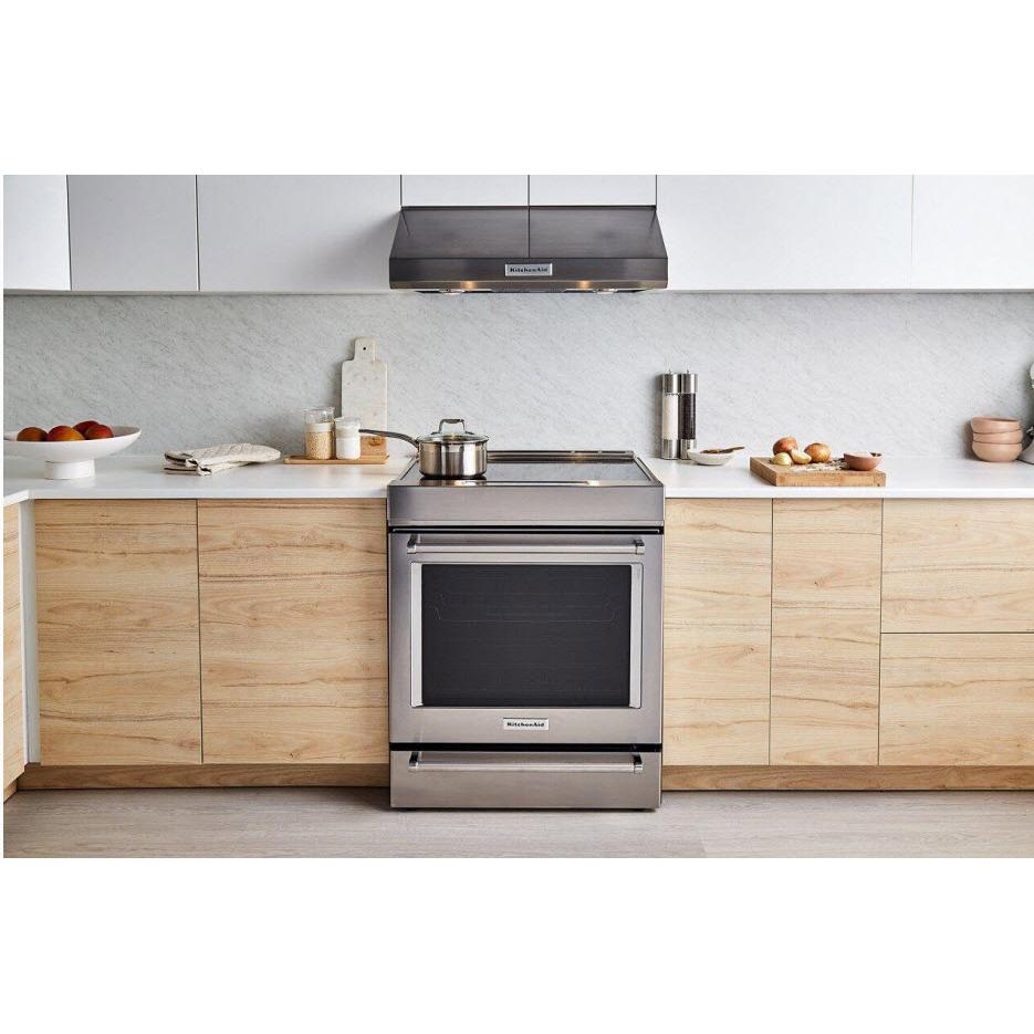  KitchenAid 30-inch Slide-In Induction Range with Air Fry Technology KSIS730PSS IMAGE 2