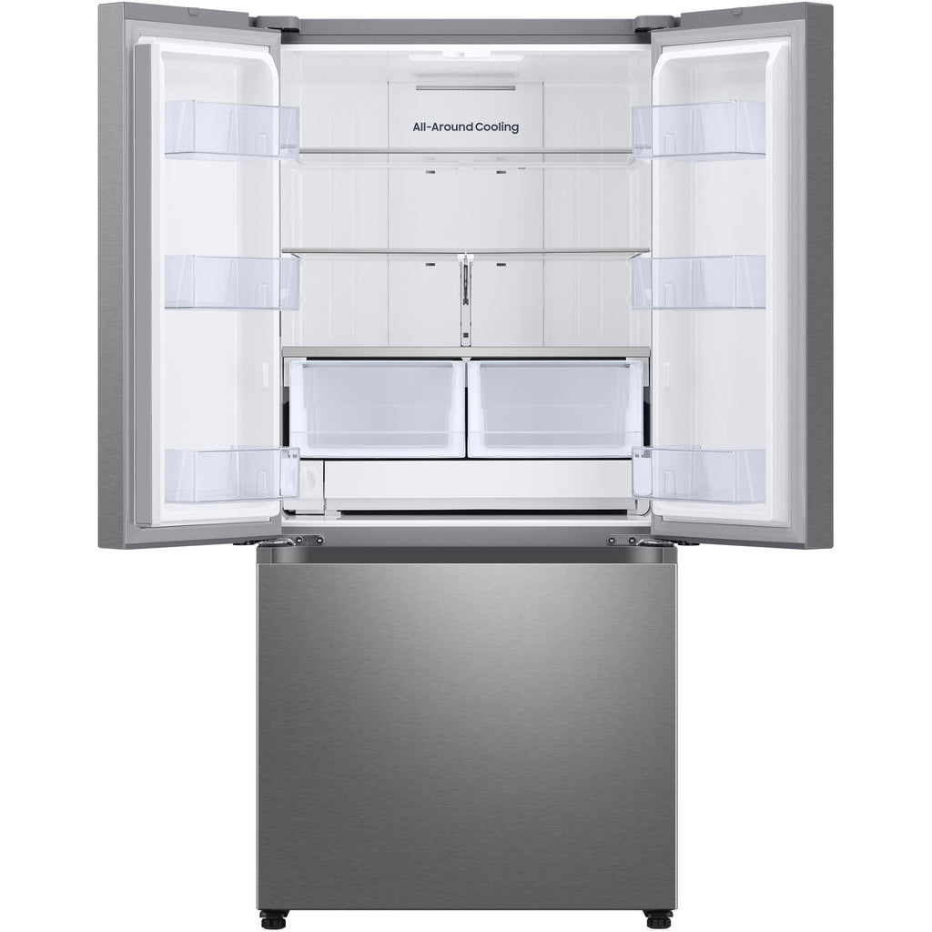  Samsung 33-inch, 25 cu. ft. French 3-Door Refrigerator with Dual Auto Ice Maker with Ice Bites™ RF25C5151SR/AA IMAGE 2