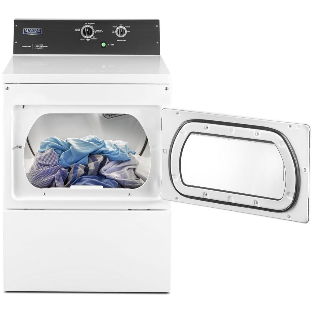  Maytag Commercial Laundry 7.4 cu. ft. Gas Dryer with IntelliDry® Sensor MGDP576KW IMAGE 2