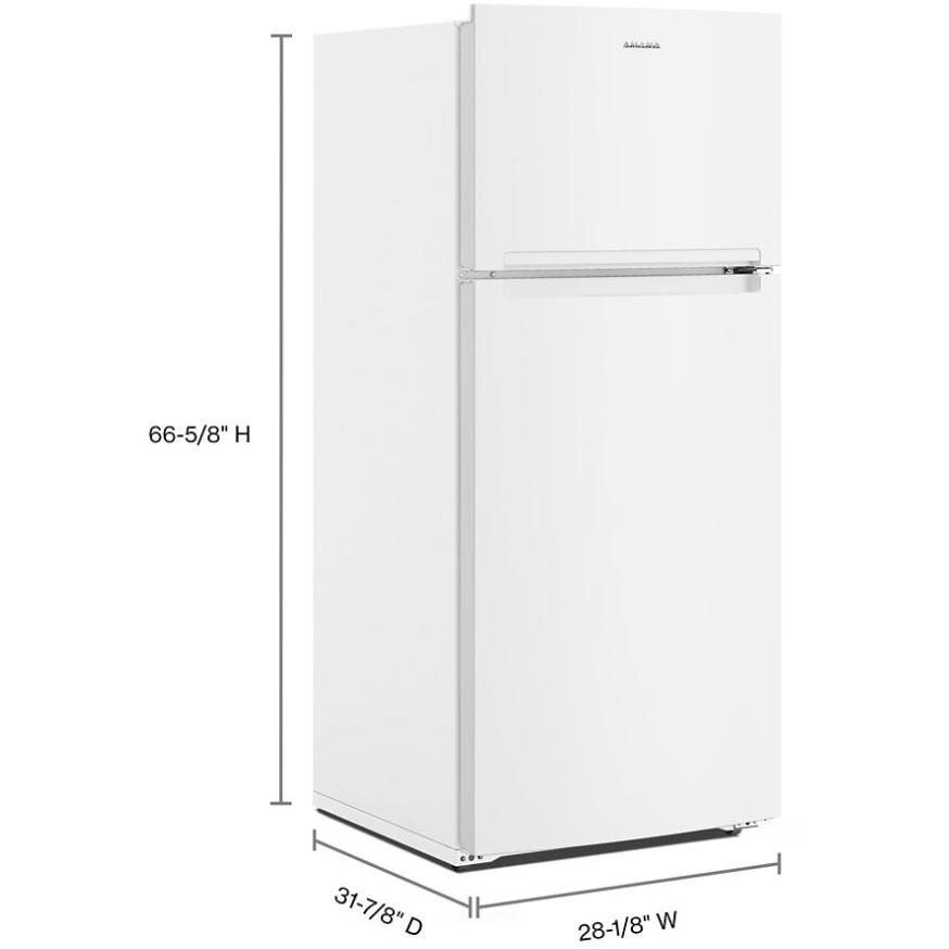  Amana 28-inch, 16.4 cu. ft. Freestanding Top Freezer Refrigerator ARTX3028PW IMAGE 8