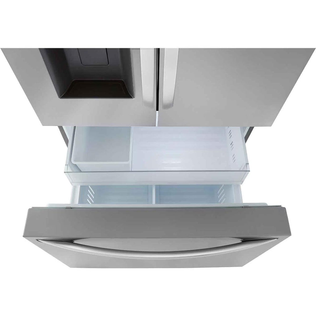  LG 36-inch, 26 cu. ft. Counter-Depth French 3-Door Refrigerator with Dual Ice Makers LRFXC2606S IMAGE 9