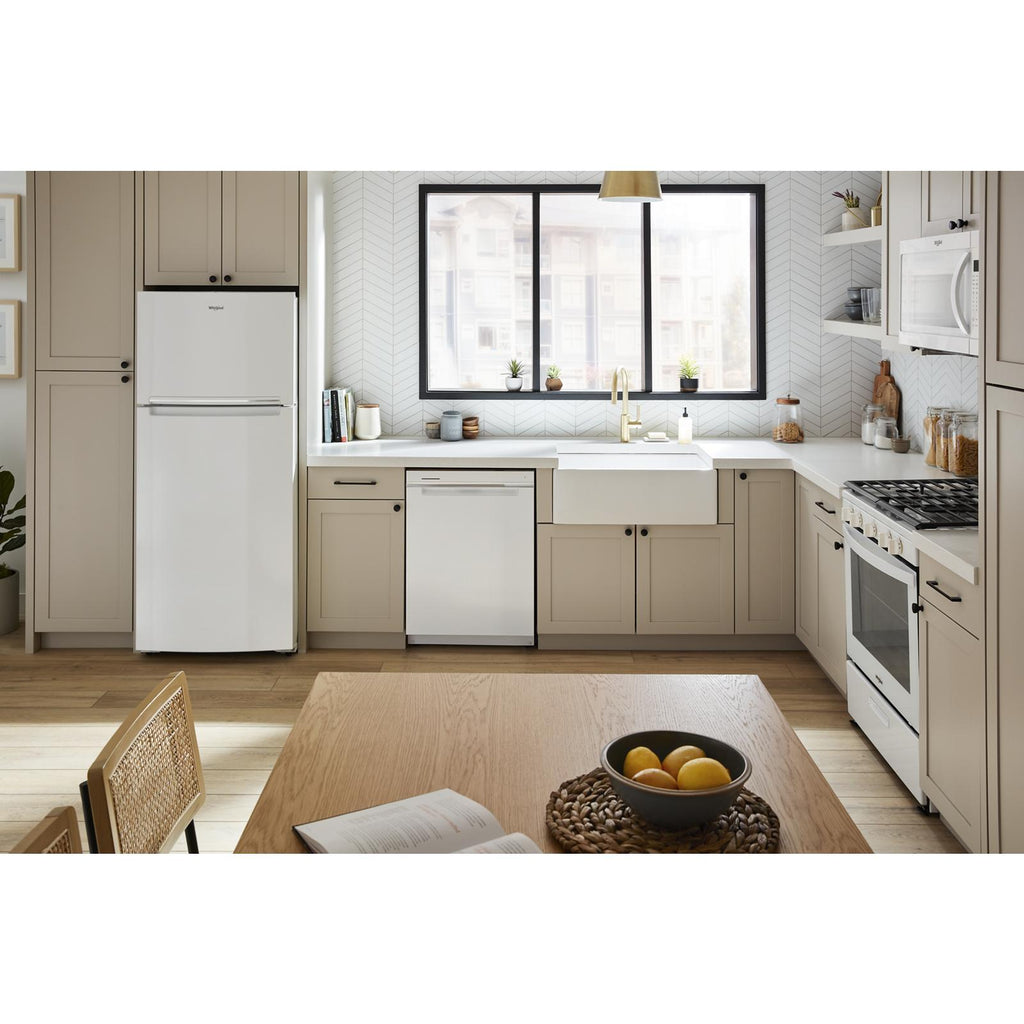  Whirlpool 28-inch, 16.6 cu. ft. Freestanding Top Freezer Refrigerator WRTX5028PW IMAGE 5