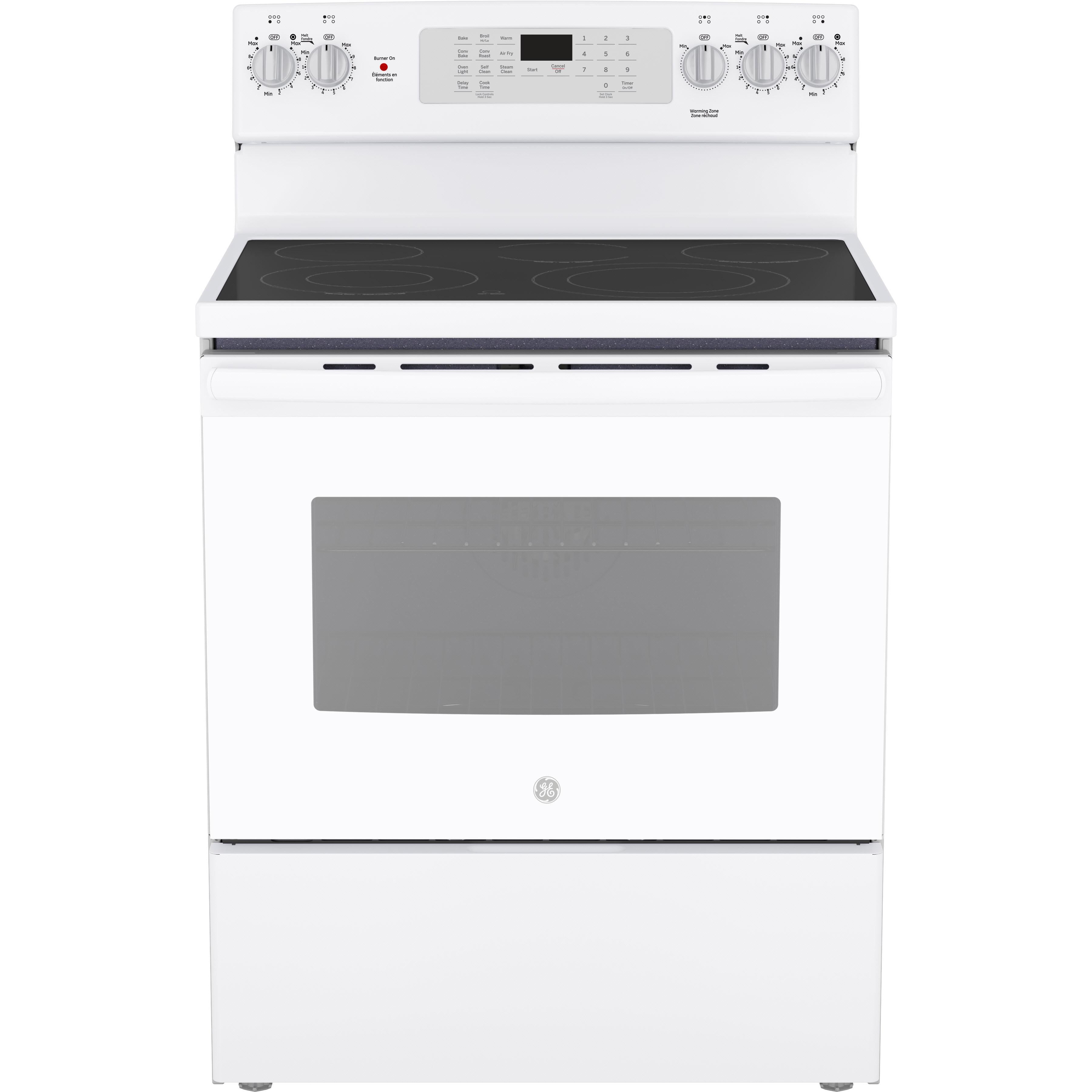  GE 30-inch Freestanding Electric Range with Convection Technology JCB840DVWW IMAGE 1