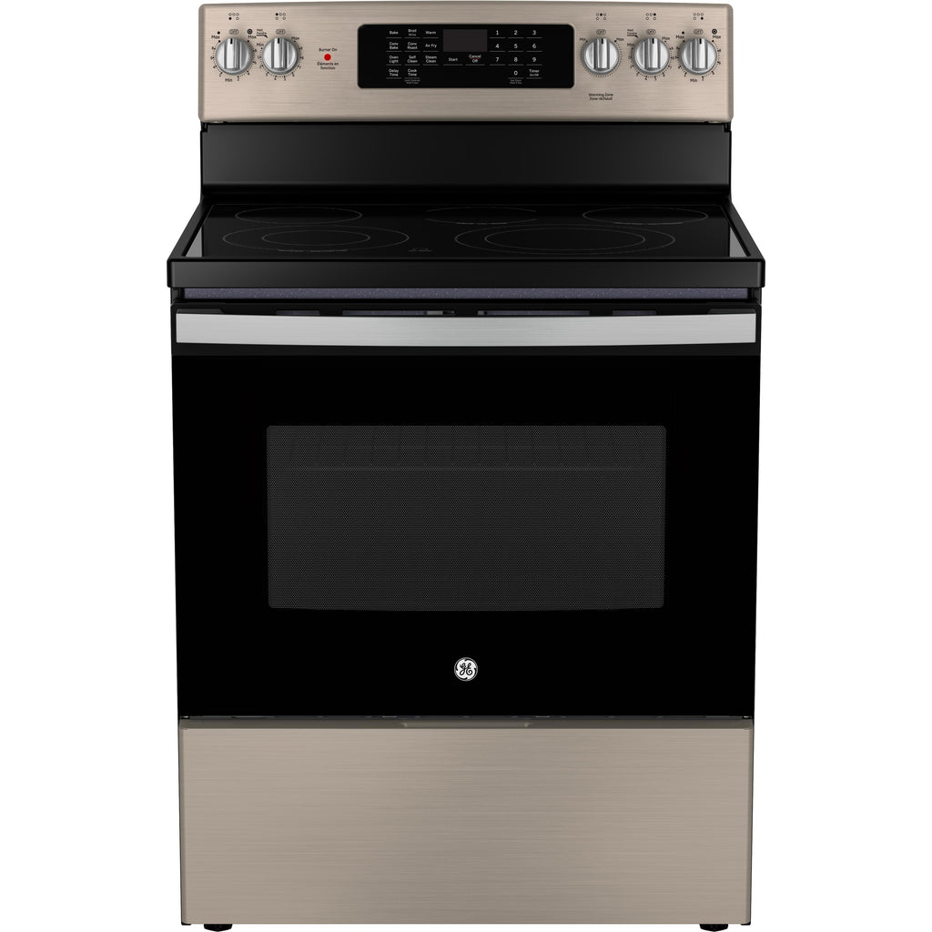  GE 30-inch Freestanding Electric Range with True European Convection Technology JCB840ETES IMAGE 1