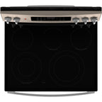  GE 30-inch Freestanding Electric Range with True European Convection Technology JCB840ETES IMAGE 2