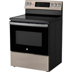  GE 30-inch Freestanding Electric Range with True European Convection Technology JCB840ETES IMAGE 4