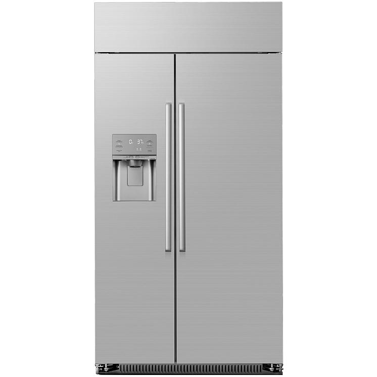 Dacor 42-inch 24 cu. ft. Side-by-Side Refrigerator with Wi-Fi DRS425300SR/DA IMAGE 1