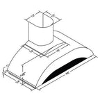  Vent-A-Hood 48-inch Wall Mount Range Hood ZTH-248SS IMAGE 2