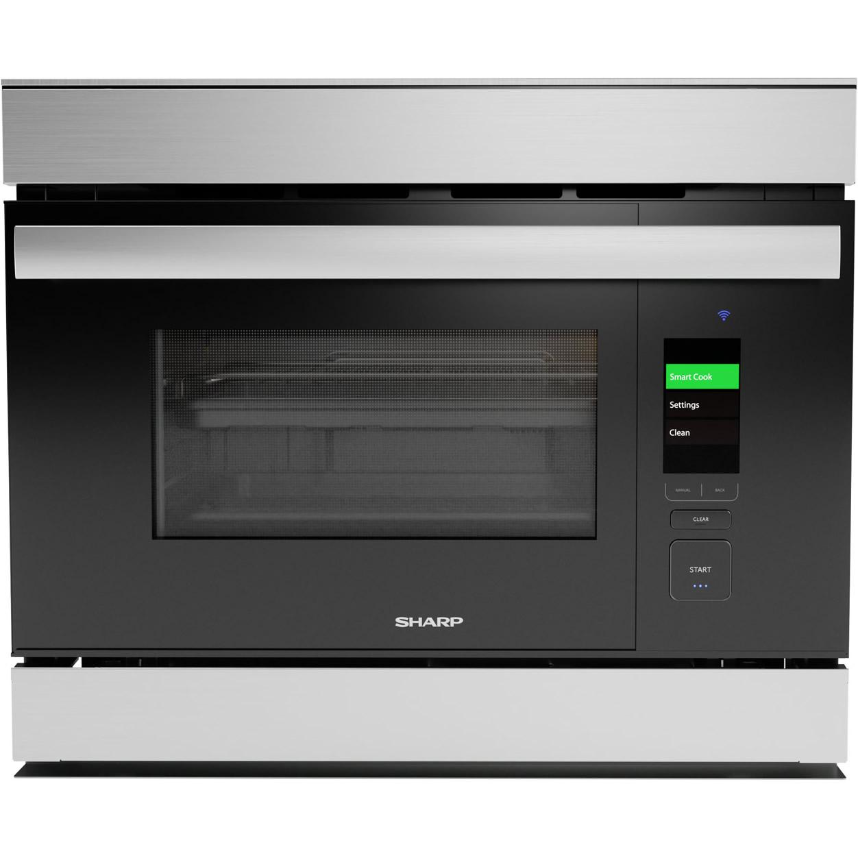  Sharp 24-inch, 1.1 cu. ft. Built-in Combination Wall Oven with Convection SSC2489GS IMAGE 1