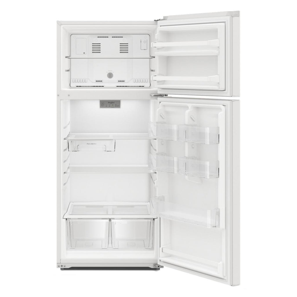  Whirlpool 28-inch Freestanding Top Freezer Refrigerator WRTX5328PW IMAGE 3