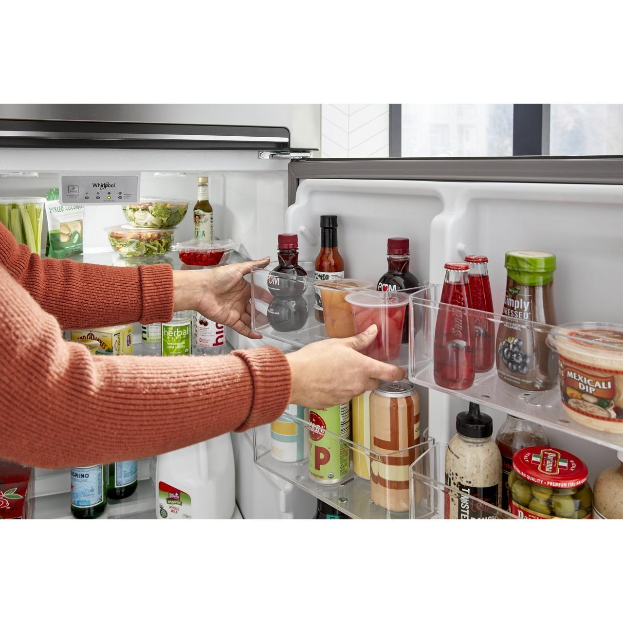 Whirlpool 28-inch Freestanding Top Freezer Refrigerator WRTX5328PW IMAGE 9