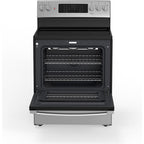  GE 30-inch Freestanding Electric Range with True European Convection Technology JCB840STSS IMAGE 2