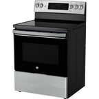  GE 30-inch Freestanding Electric Range with True European Convection Technology JCB840STSS IMAGE 4