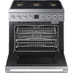  Dacor 36-inch Freestanding Dual-Fuel Range with Perma-Flame™ DOP36T86DLS/DA IMAGE 2