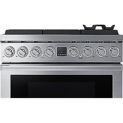  Dacor 36-inch Freestanding Dual-Fuel Range with Perma-Flame™ DOP36T86DLS/DA IMAGE 3