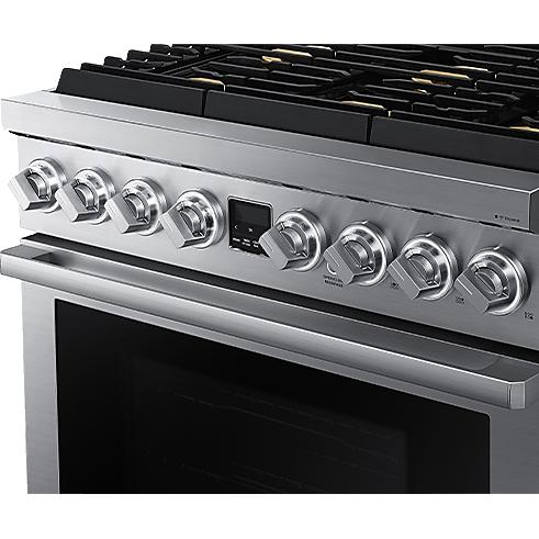  Dacor 36-inch Freestanding Dual-Fuel Range with Perma-Flame™ DOP36T86DLS/DA IMAGE 4