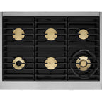 Dacor 36-inch Freestanding Dual Fuel Range with LCD touchscreen DOP36C86DLS/DA IMAGE 5