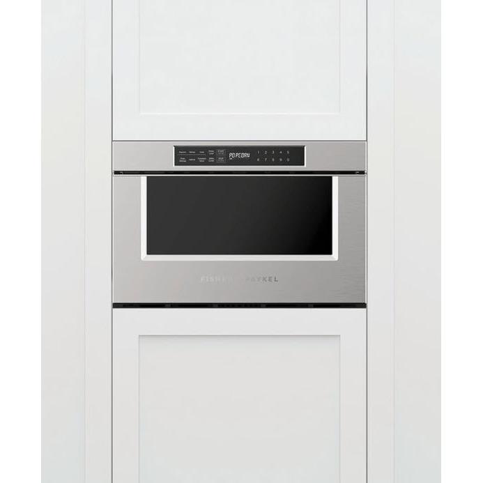  Fisher & Paykel 24-inch, 1.2 cu. ft. Built-in Microwave Drawer with 10 Power Levels OMD24SPX1 IMAGE 2