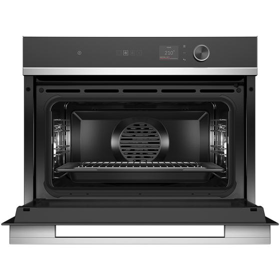  Fisher & Paykel 24-inch, 1.9 cu. ft. Built-in Single Steam Wall Oven with AeroTech™ Technology OS24NDLX1 IMAGE 2