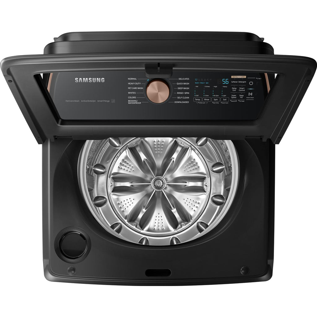  Samsung 6.2 cu. ft. Top Loading Washer with Pet Care Solution and Auto Dispenser WA54CG7550AVA4 IMAGE 2