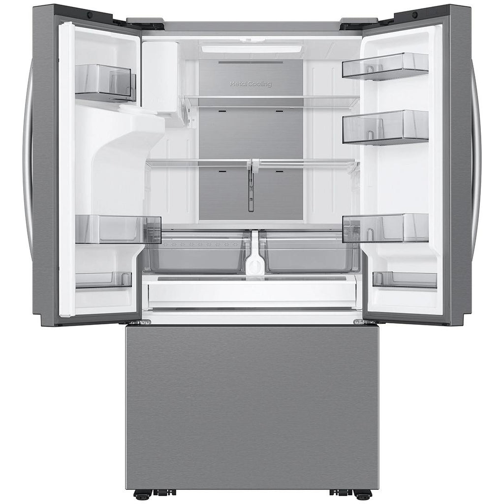  Samsung 36-inch, 25 cu. ft. Counter-Depth French 3-Door Refrigerator with Family Hub™ RF27CG5900SRAC IMAGE 2