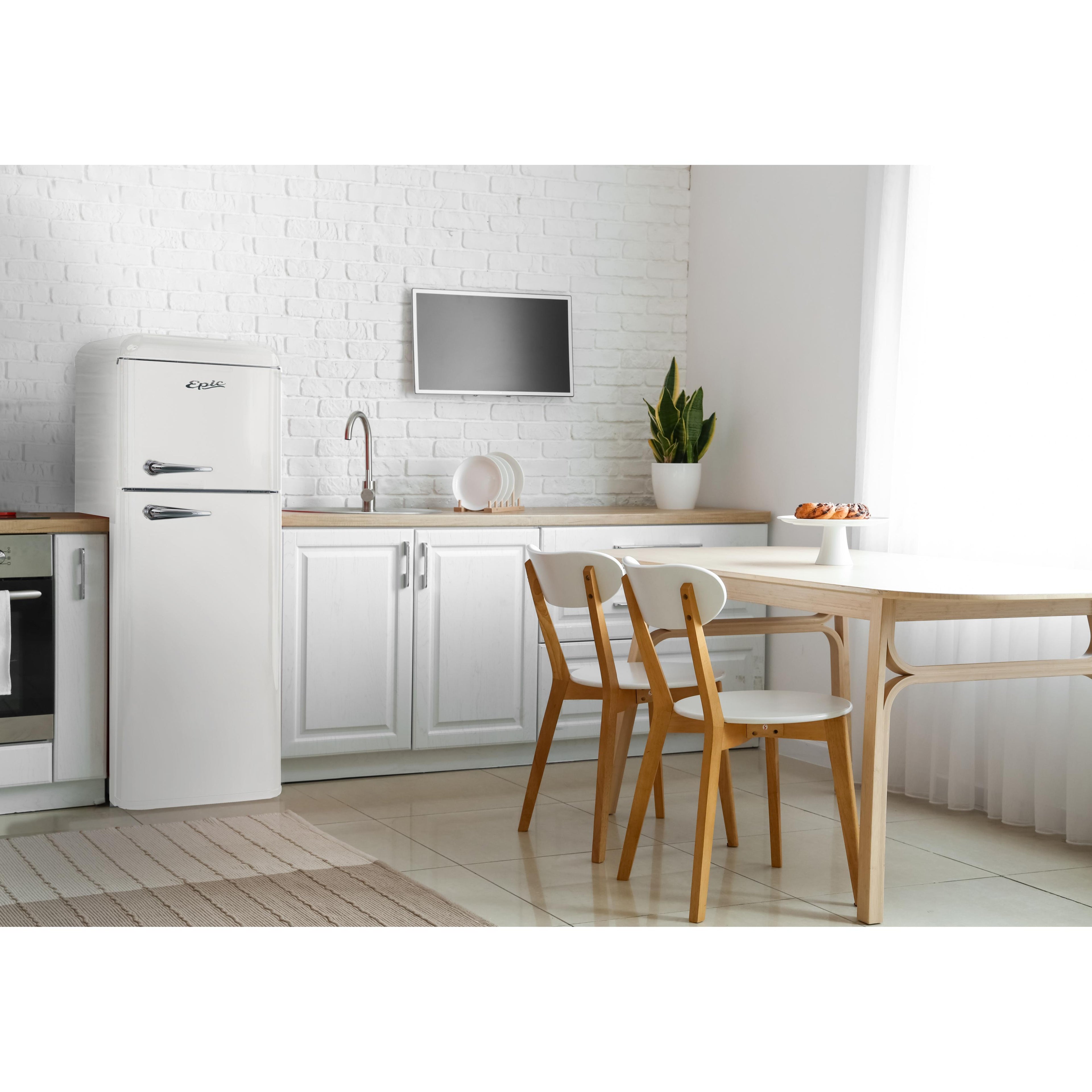  Epic 21.5-inch, 7.5 cu. ft. Freestanding Top Freezer Refrigerator ERR82W-1 IMAGE 4