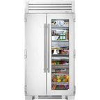  True Residential 42-inch, 25 cu. ft. Side-by-Side Refrigerator with Intuitive True Precision® Control TR-42SBS-SG-C IMAGE 1