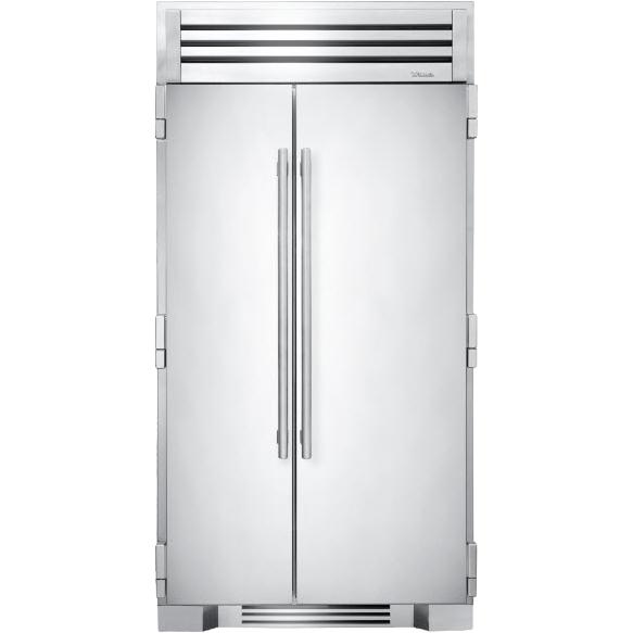  True Residential 42-inch, 24.6 cu. ft. Side-by-Side Refrigerator with Intuitive True Precision® Control TR-42SBS-SS-C IMAGE 1