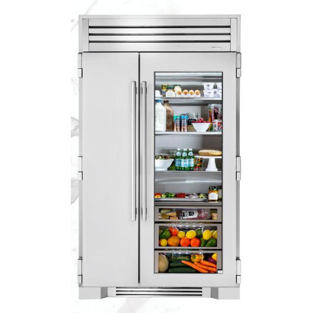  True Residential 48-inch, 29.5 cu. ft. Side-by-Side Refrigerator with Built-in Ice Maker TR-48SBS-SG-C IMAGE 1