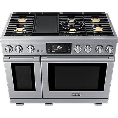  Dacor 48-inch Freestanding Dual Fuel Range with SimmerSear™ DOP48T963DS/DA IMAGE 3