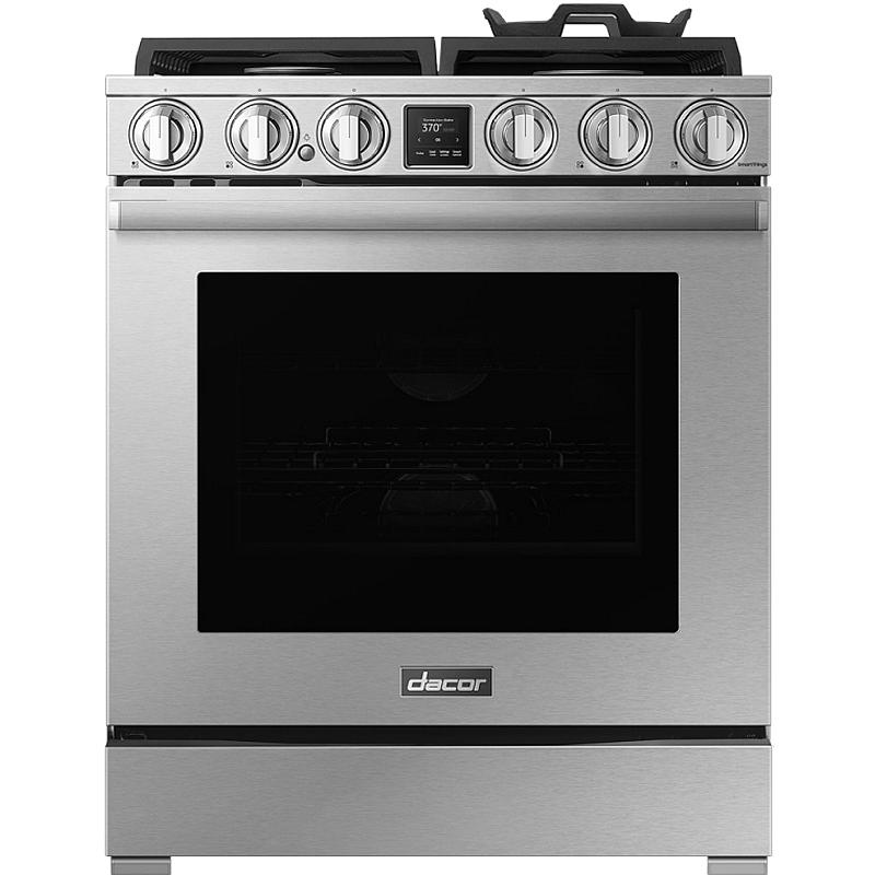  Dacor 30-inch Freestanding Dual Fuel Range with Convection Technology DOP30T940DS/DA IMAGE 1