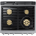  Dacor 30-inch Freestanding Dual Fuel Range with Convection Technology DOP30T940DS/DA IMAGE 4