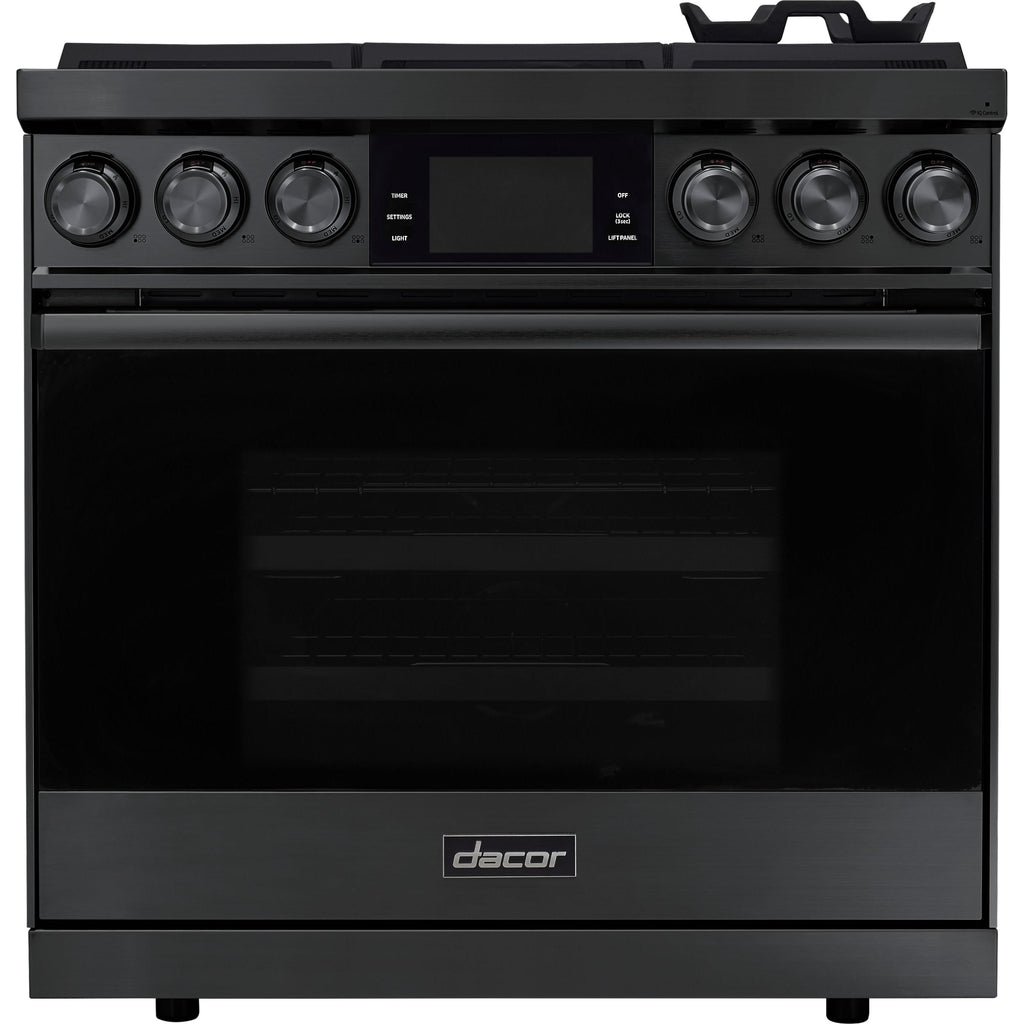 Dacor 36-inch Freestanding Dual Fuel Range with LCD touchscreen DOP36C86DLM/DA IMAGE 1