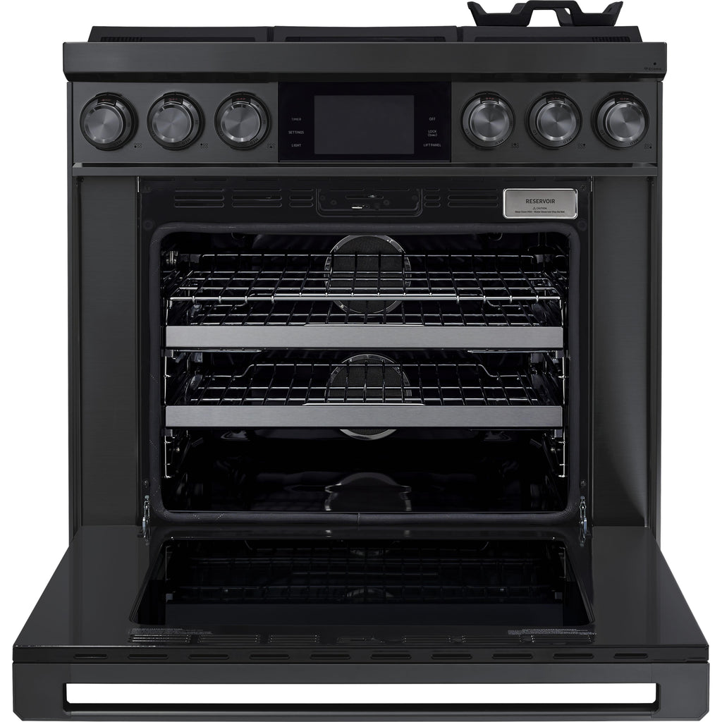  Dacor 36-inch Freestanding Dual Fuel Range with LCD touchscreen DOP36C86DLM/DA IMAGE 2