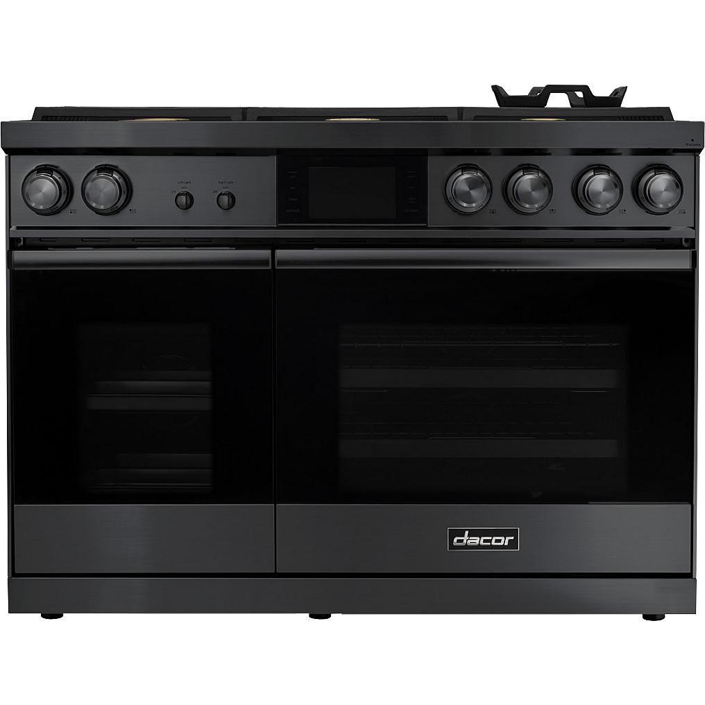  Dacor 48-inch Freestanding Dual Fuel Range with LCD touchscreen DOP48C86DLM/DA IMAGE 1
