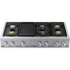 Dacor 48-inch Gas Rangetop with SmartThings Wi-Fi Connectivity DTT48T963GS/DA IMAGE 2